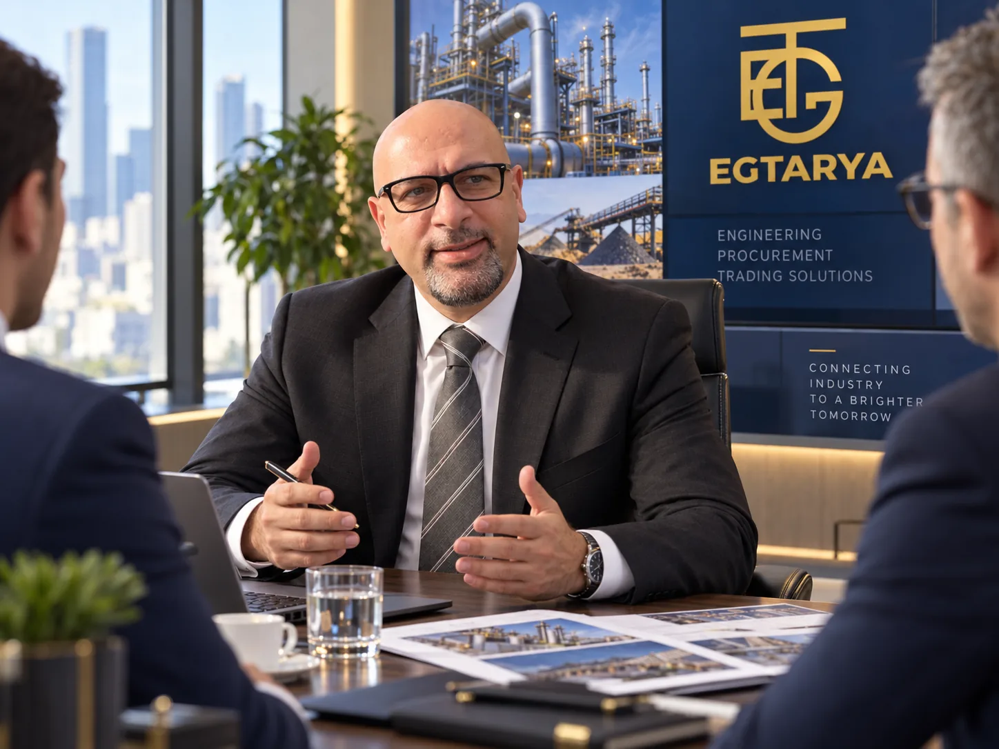 Discussing an engineering requirement with a business partner